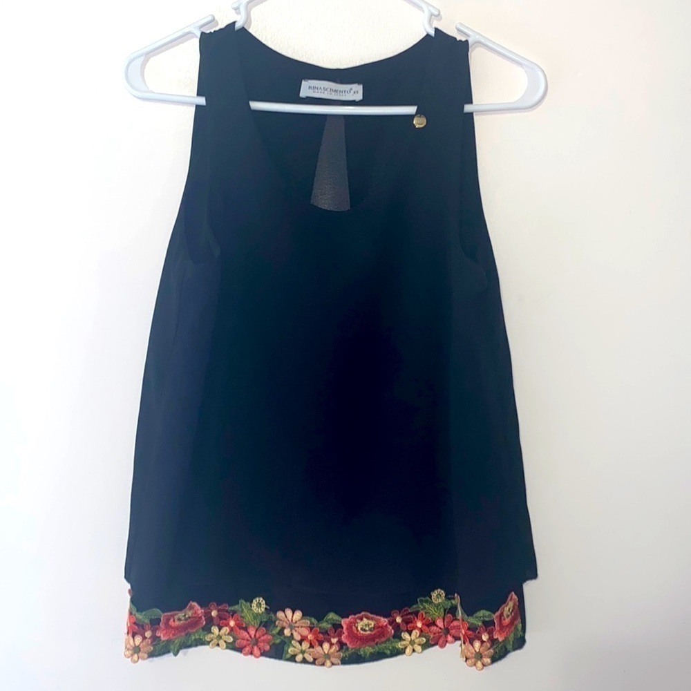 Rinascimento Black Canotta Top